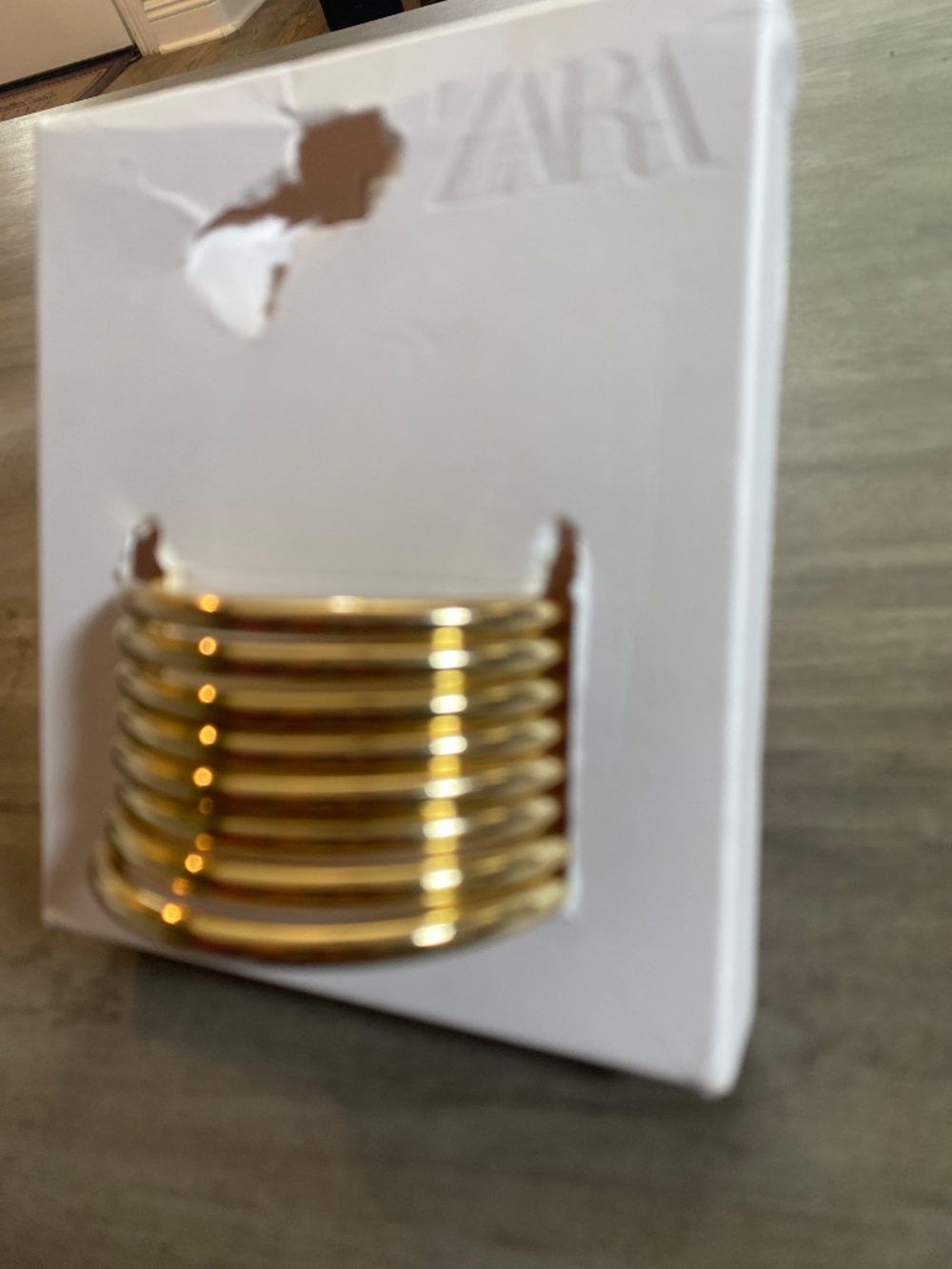 NWT Zara Pack of Metallic Bangles - Picture 6 of 7